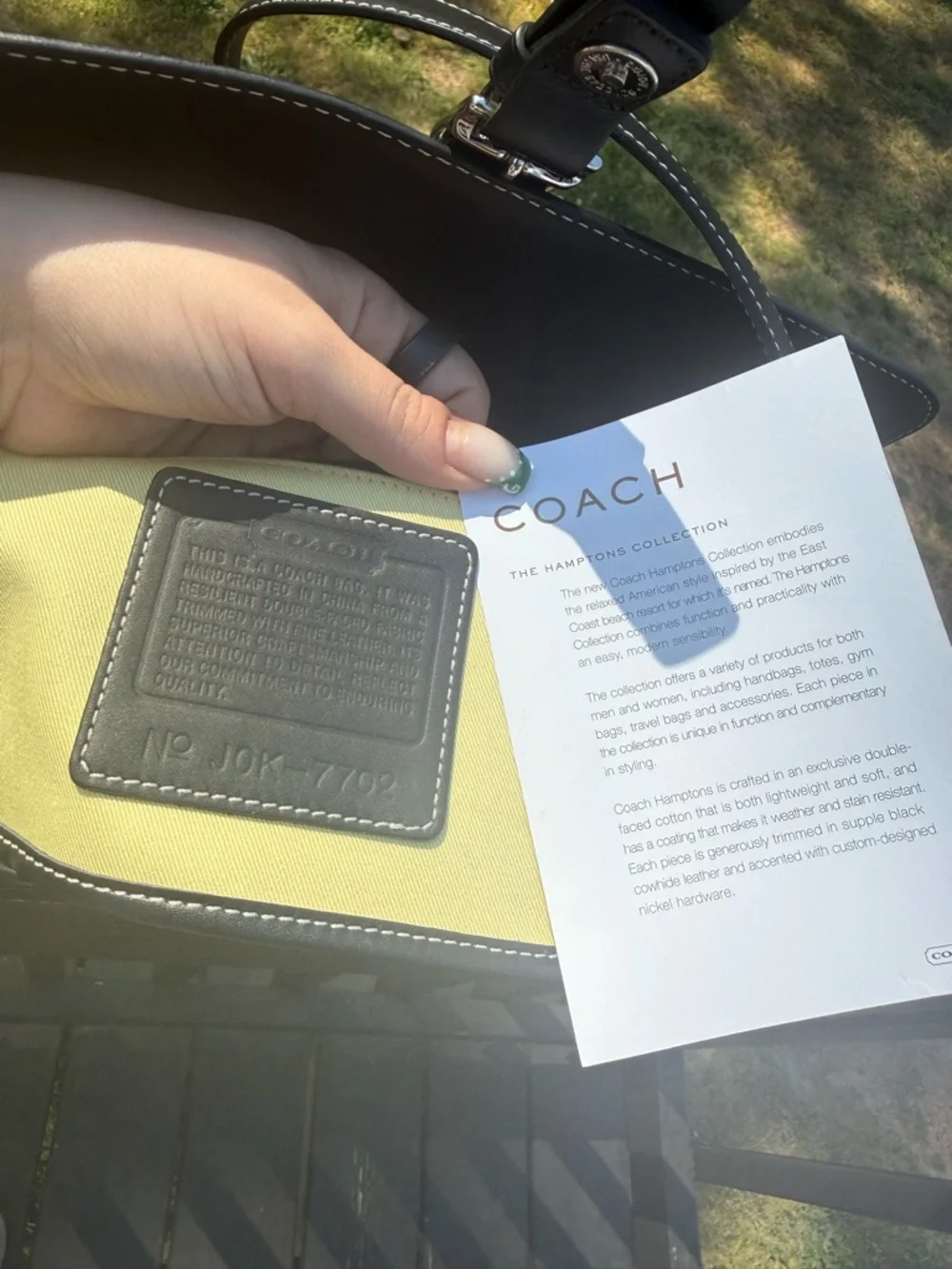 Coach Two-Tone Shoulder Bag in Black and Pink - Picture 7 of 7